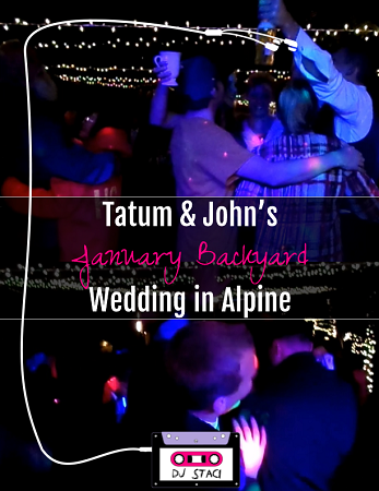 Tatum & John’s January Backyard Wedding in Alpine January Backyard Wedding Alpine 1