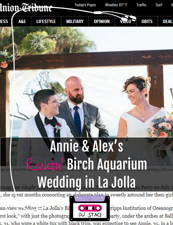 Annie & Alex’s Rockin’ Birch Aquarium Wedding in La Jolla birch aquarium wedding la jolla