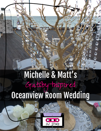 Michelle & Matt’s Gatsby-Inspired Oceanview Room Wedding Oceanview Room Wedding 1