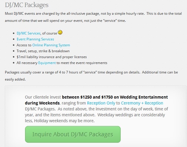 san diego wedding dj prices Promotion Entertainment