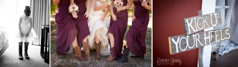 Red Barn Ranch Wedding cowboy boots