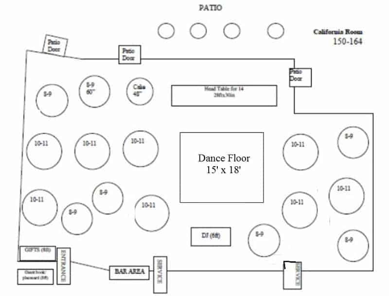 Tom Ham's Lighthouse Wedding Floor Plan