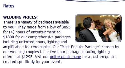 san diego wedding dj prices extreme dj