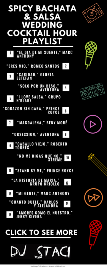 Spicy Bachata & Salsa Wedding Cocktail Hour Playlist