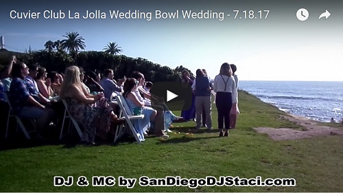 Cuvier Club La Jolla Wedding Bowl Wedding video