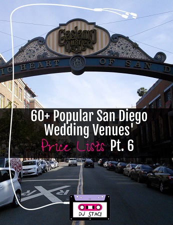 Popular San Diego Wedding Venue Price Lists 6