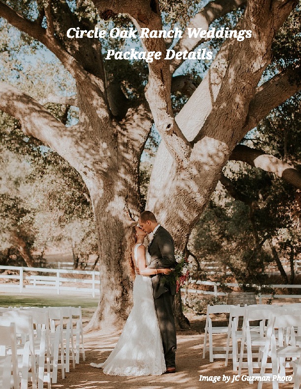 San Diego Venue Pricing Lists - Circle Oak Ranch