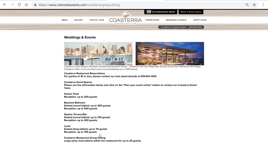 Coasterra Restaurant San Diego Museum Wedding Venue – San Diego DJ Staci