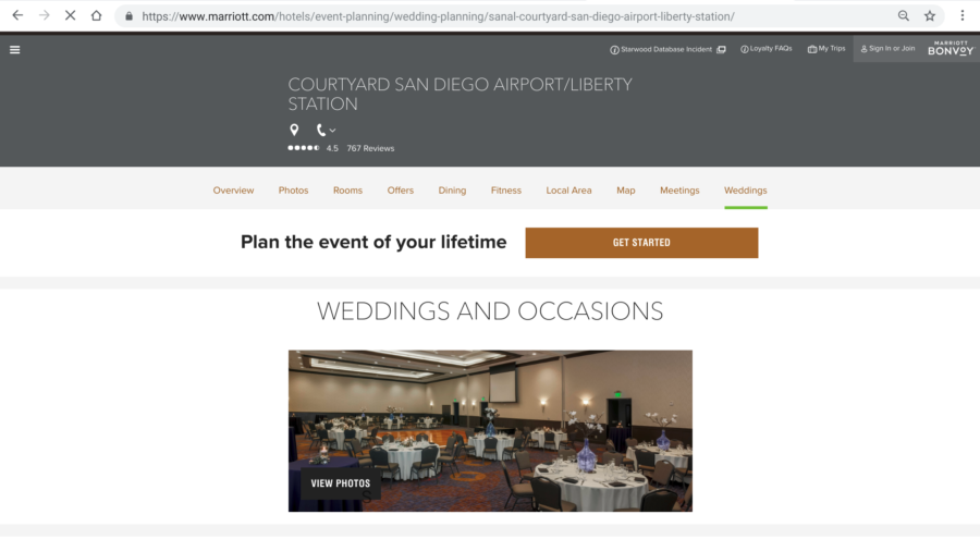 Courtyard by Marriott ~ San Diego Airport San Diego Museum Wedding Venue – San Diego DJ Staci