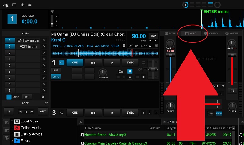 Virtual DJ Video Mixer