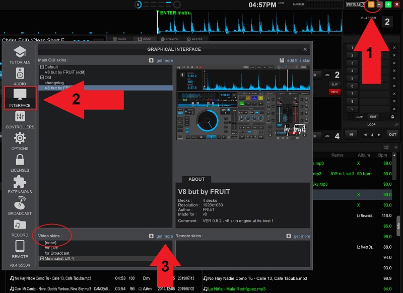 Virtual DJ Video Skins