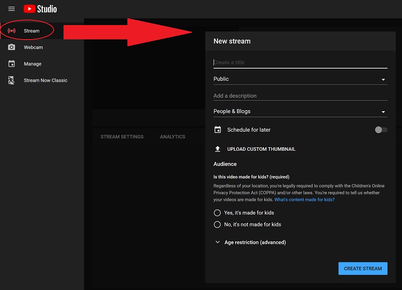 YouTube Live Stream