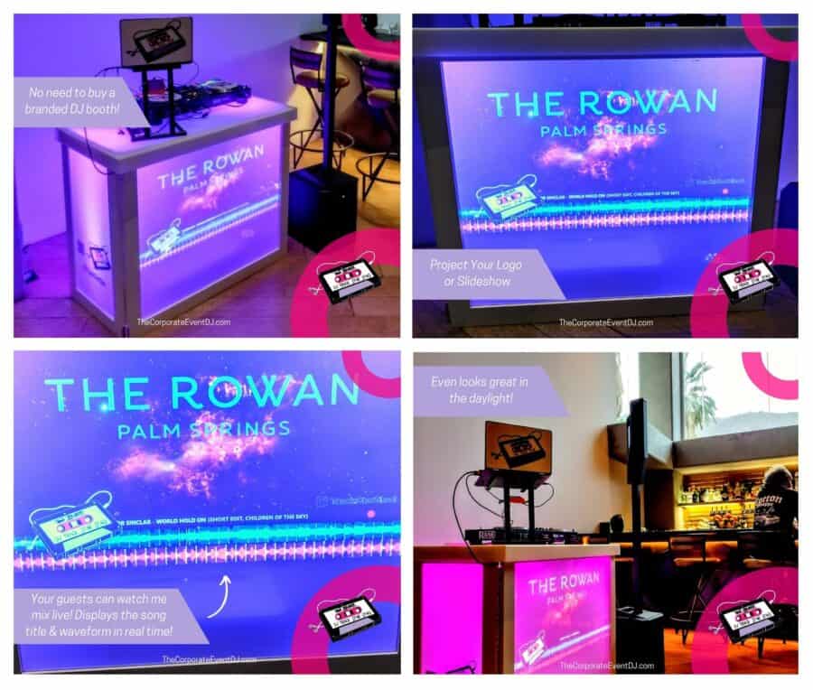 San Diego Corporate DJ - Branded DJ Booth